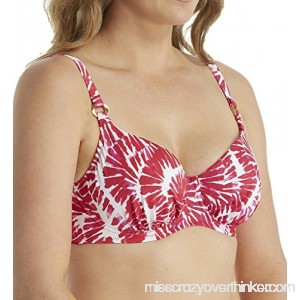 Fantasie Lanai Underwire Gathered Balcony Bikini Swim Top FS6312 Rose Red B06XJ5TND3
